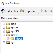 The Query Designer window.